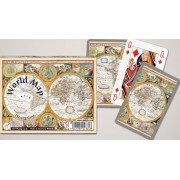 World Map playing cards